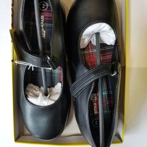 Girl's SmartFit Black Uniform Becki Mary Janes
